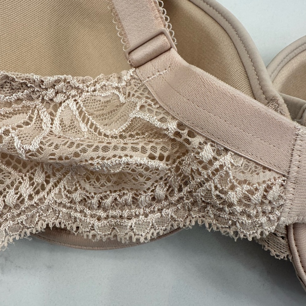 Simone Perele Elegant Lace Trimmed Beige Bra - Picture 6 of 9